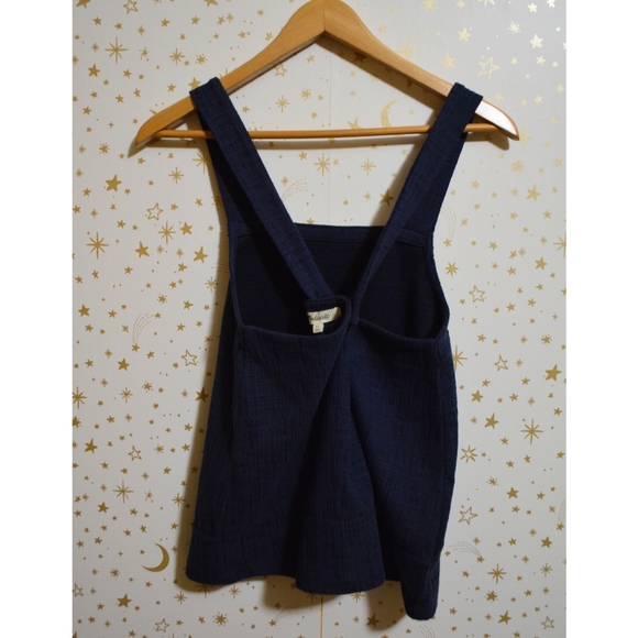 New! Madewell Navy Blue Apron Tank Top XS - Picture 2 of 7